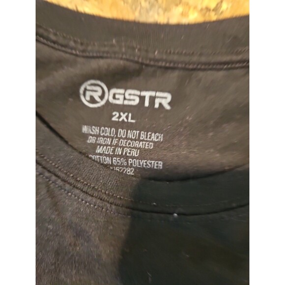 Love Kills T-shirt Mens Skull Roses rgstr couture‎ Size 2XL Black (A56) - Picture 3 of 8